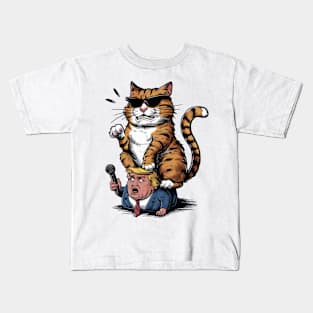 Cats Against Trump, Funny Cat Kids T-Shirt